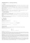 PROBLEM SET 01 - Proofs and induction 1 Proofs 2 Induction