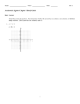 Accelerated Algebra Chapter 5 Study Guide