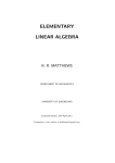 Elementary Linear Algebra