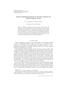 LINEAR REPRESENTATIONS OF SOLUBLE GROUPS OF FINITE