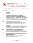 List of Accepted Abstracts for Poster Presentation 18.03.16