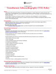 Transthoracic Echocardiography (TTE) Policy