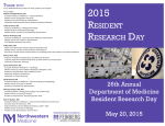 resident research day - Department of Medicine