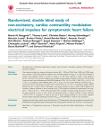 Randomized, double blind study of non