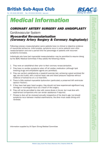 Coronary Artery Surgery and Angioplasty