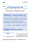 Quality of visualization of coronary venous system in 64