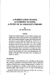 a purification of soul according to sufis: a study of al - UM E