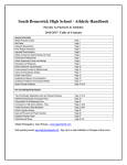 Parent Athletic Handbook - South Brunswick School District