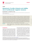 Assessment of cardiac ischaemia and viability: role of cardiovascular magnetic resonance REVIEW Imaging