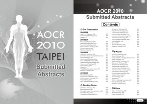 Submitted Abstracts