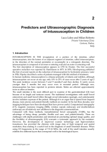 Predictors and Ultrasonographic Diagnosis of Intussusception in