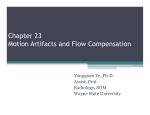 Chapter 23 Motion Artifacts and Flow Compensation