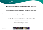 Rheumatology at Leeds Teaching Hospitals NHS Trust