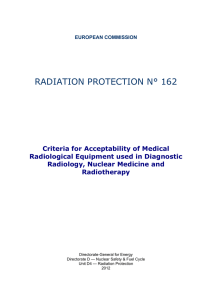 Criteria for Acceptability of Medical Radiological Equipment
