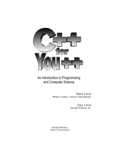 C++ for You++ - Skylight Publishing