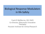 Safety of Biological Response Modulators in Rheumatoid Arthritis