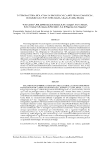 enterobacteria isolation in broiler carcasses from commercial