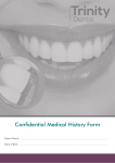 Confidential Medical History Form