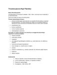 Thrombocytosis (High Platelets)