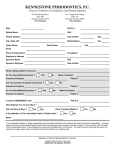 New Patient Paperwork - Kennestone Periodontics, PC