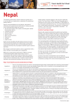 9115 TD Health Fact Sheet Nepal