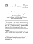 Modelling the dynamics of West Nile Virus - FENOMEC