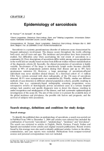Epidemiology of sarcoidosis