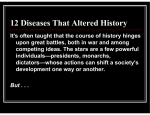 12 Diseases That Altered History