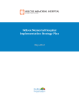 Wilcox Memorial Hospital Implementation Strategy Plan