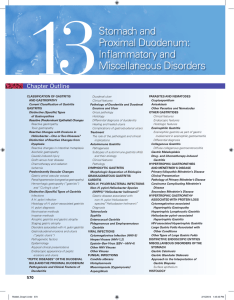 Stomach and Proximal Duodenum: Inflammatory and Miscellaneous