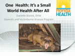 One Health: It`s a Small World Health After All