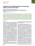 Review Hepatitis C Virus RNA Replication and Assembly: Cell Host &amp; Microbe