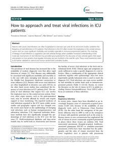 How to approach and treat viral infections in ICU