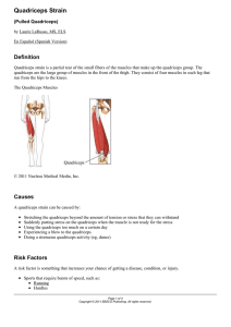 Quadriceps Strain