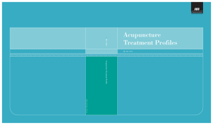 Acupuncture Treatment Profiles