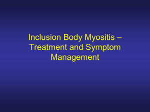 Inclusion Body Myositis – Treatment and Symptom Management