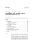 Altering the Length-Tension Relationship with Eccentric Exercise