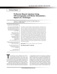 Piriformis Muscle Injection Using Ultrasonography and Motor