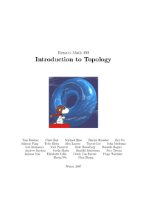 Renzo`s Math 490 Introduction to Topology