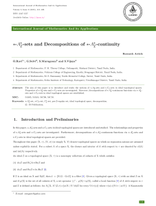 A -sets and Decompositions of â-A -continuity