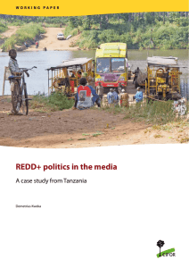 REDD+ politics in the media - Center for International Forestry