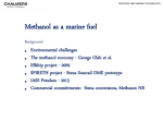 2 Methanol as a marine fuel