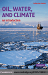 Oil, Water, and Climate: An Introduction