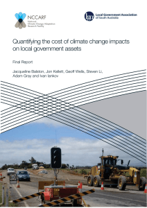 Quantifying the cost of climate change impacts on local