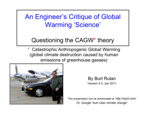 An Engineer`s Critique of Global Warming `Science`