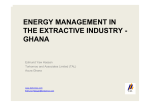 Energy management in the extractive industry - Ghana