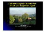 Climate Change and disaster risk reduction in Carpathian region, Mr