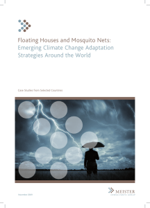 Floating Houses and Mosquito Nets: Emerging Climate
