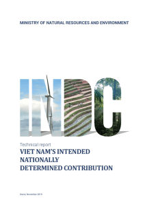 viet nam`s intended nationally determined contribution