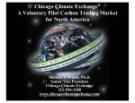 Chicago Climate Exchange A Voluntary Pilot Carbon Trading Market